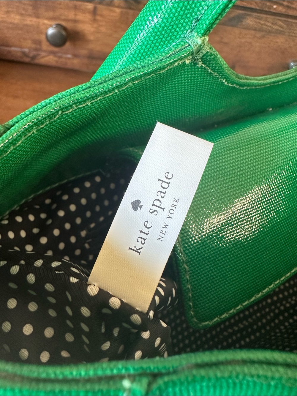 Kate Spade Treesh Fulton Street Pine Green Satchel Bag - Picture 9 of 12